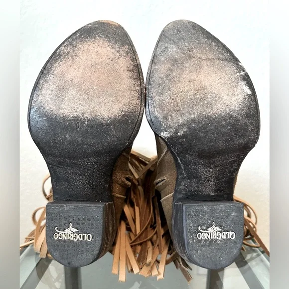 Old Gringo Triple Fringe Alsie Tall Knee w/ Zipper Western Boot 7 B - Picture 5 of 5